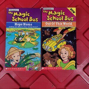Lot of 2 The Magic School Bus VHS Tapes - Vintage!